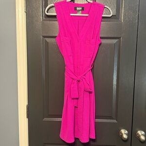 DKNY Pink Sleeveless Dress